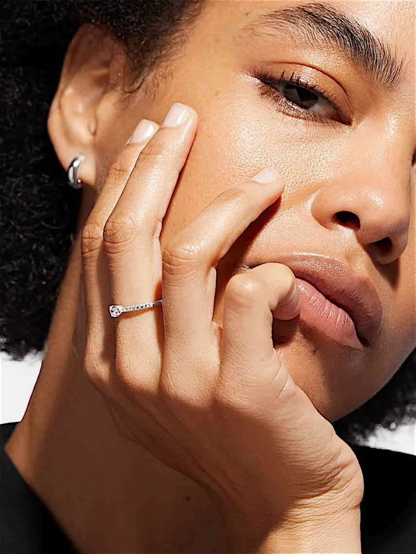 انگشتر سولیتر طرح پاوِه شولدر - تصویر 2