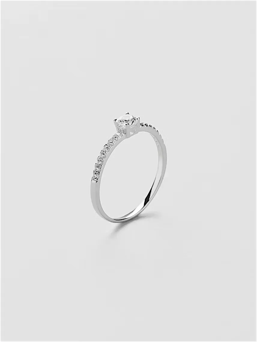 انگشتر سولیتر طرح پاوِه شولدر - تصویر 3