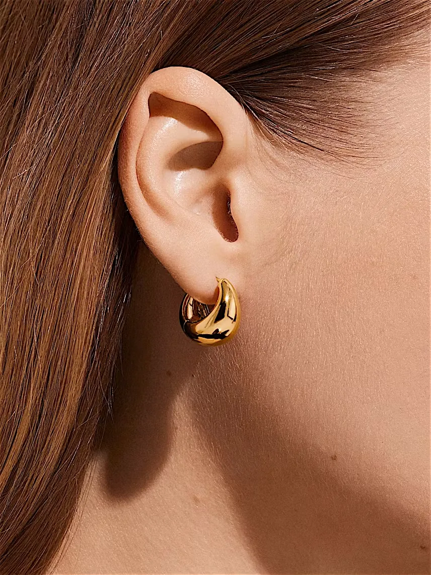 گوشوارههای حلقهای مدل بابل (Bubble) - تصویر 3